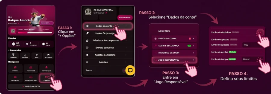 <img src="imagem.jpg" alt="passo a passo para chegar na parte de limitação de apostas na BateuBet">